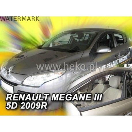 RENAULT MEGANE III 5  durų  2008 → 2016 Langų vėjo deflektoriai priekinėms durims