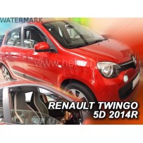 RENAULT TWINGO 5 durų 2014 → Langų vėjo deflektoriai priekinėms durims