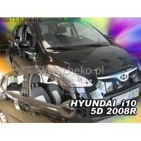 HYUNDAI i10 5 durų 2008 → Langų vėjo deflektoriai priekinėms durims