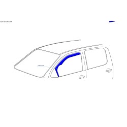 HYUNDAI PONY 3durų 2022 → Langų vėjo deflektoriai priekinėms durims