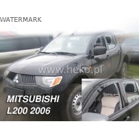 MITSUBISHI L-200 2/4 durų  (single/double cab) 2006 → Langų vėjo deflektoriai priekinėms durims