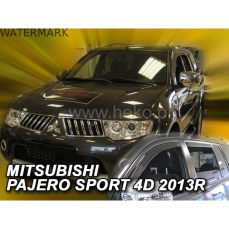 MITSUBISHI PAJERO SPORT 5 durų 2008 → 2016 (+OT) Langų vėjo deflektoriai keturioms durims