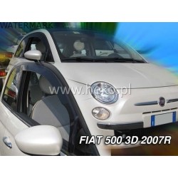 FIAT 500 3 durų 2007 → Langų vėjo deflektoriai priekinėms durims