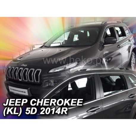 JEEP CHEROKEE (KL) 5 durų 2013 → 2023(+OT) Langų vėjo deflektoriai keturioms durims