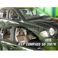 JEEP COMPASS 5 durų 2007 → 2017 Langų vėjo deflektoriai priekinėms durims