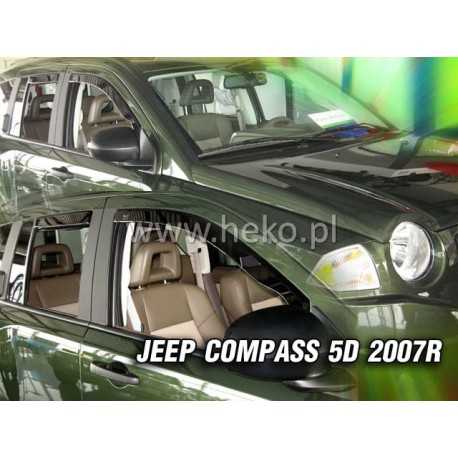 JEEP COMPASS 5 durų 2007 → 2017 Langų vėjo deflektoriai priekinėms durims