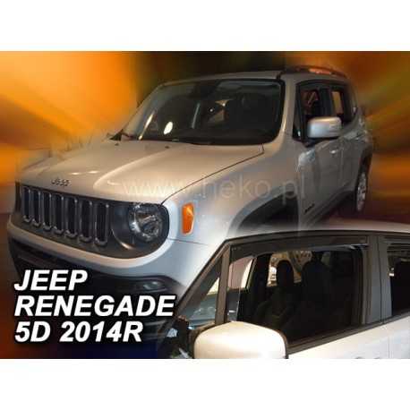 JEEP RENEGADE 5 durų 2014 → Langų vėjo deflektoriai priekinėms durims