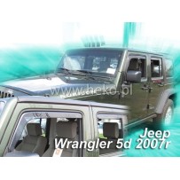 JEEP WRANGLER 2007 → 2018 Langų vėjo deflektoriai priekinėms durims