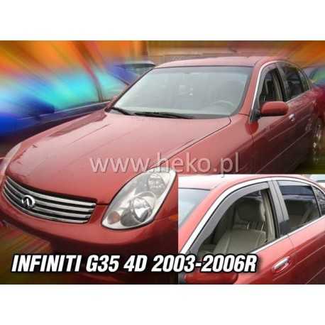 INFINITI G-35 4 durų 2003 → 2006 Langų vėjo deflektoriai priekinėms durims