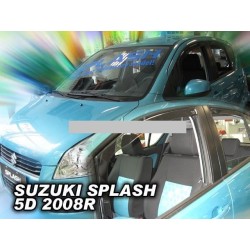 SUZUKI SPLASH 5 durų 2008 → (+OT) Langų vėjo deflektoriai keturioms durims