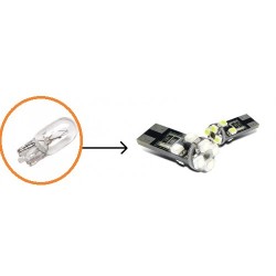  T10 SMD/W5W CAN BUS LED lemputės 