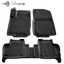 Kilimėliai 3D MERCEDES BENZ X166 GLS 2015-2019, 5 vnt. black /5012015