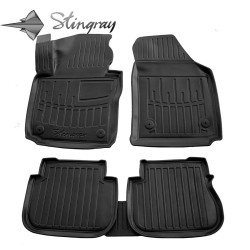 Kilimėliai 3D VOLKSWAGEN Caddy III 2K 2003-2020, 5 vnt. (3 doors) black /5024125