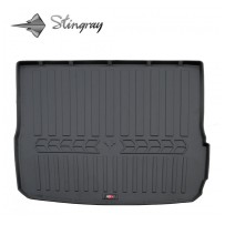 Guminis bagažinės kilimėlis AUDI A6 C6 2004-2011 (universalas, be nišų) black /6030031