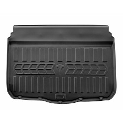 Guminis bagažinės kilimėlis AUDI Q2 2016 (lower trunk) black /6030221