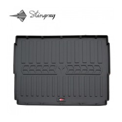 Guminis bagažinės kilimėlis PEUGEOT 3008 2008-2016 (lower trunk) black /6016081