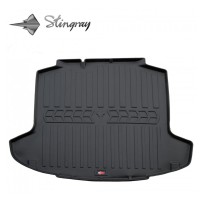 Guminis bagažinės kilimėlis SKODA Rapid 2012-2019  (liftback) black /6020111