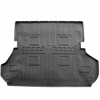 Guminis bagažinės kilimėlis TOYOTA Land Cruiser 100 1998-2007  (5 of 7 seats used) black /6022461